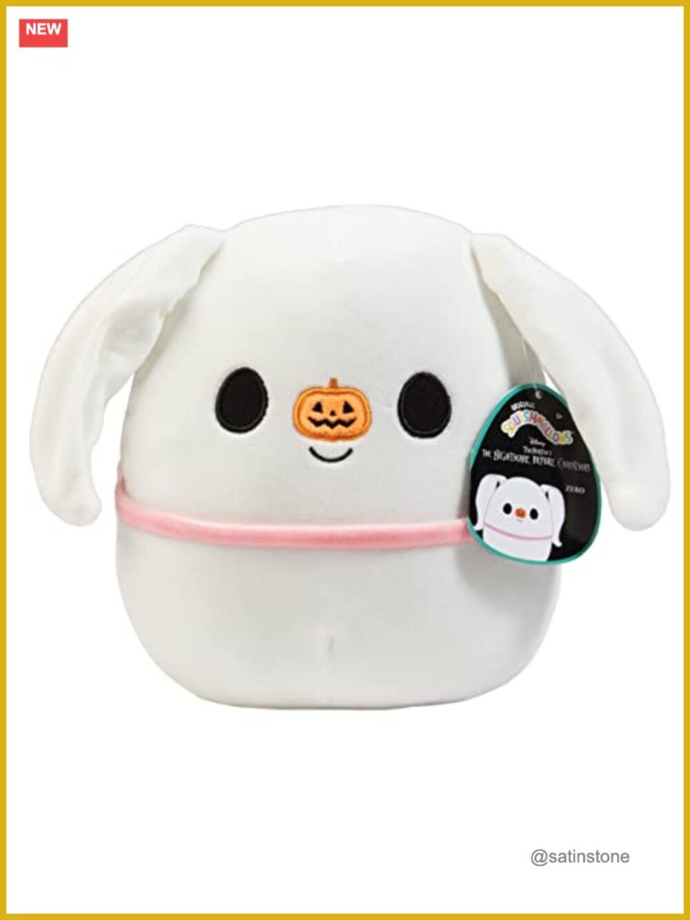 Squishmallows 8-Inch Disney Nightmare Before Christmas Zero Plush Halloween